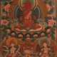 Thangka mit Buddha Amitayus Nepal, 1. Hälfte 20. Jh., Tempera auf Lein… - photo 1