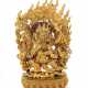 Mahakala Nepal, Mitte 20. Jh., Bronze, feuervergoldet, dreiteilig mit … - photo 1 Mahakala Nepal, Mitte 20. Jh., Bronze, feuervergoldet, dreiteilig mit … - photo 1