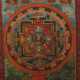 Mandala Thangka Nepal/Tibet, um 1900, Tempera auf Stoff, im Stoffrahme… - photo 1 Mandala Thangka Nepal/Tibet, um 1900, Tempera auf Stoff, im Stoffrahme… - photo 1