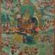 Thangka mit König Shambala Tibet, um 1900, Gouache auf Leinen, zentral… - photo 1 Thangka mit König Shambala Tibet, um 1900, Gouache auf Leinen, zentral… - photo 1