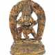Miniatur des Black Jambala Tibet, 18. Jh., Bronze, vergoldet, mit eing… - photo 1 Miniatur des Black Jambala Tibet, 18. Jh., Bronze, vergoldet, mit eing… - photo 1