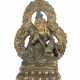 Miniatur des Kubera Tibet, 18./19. Jh., Bronze, das Gesicht und die Fl… - photo 1 Miniatur des Kubera Tibet, 18./19. Jh., Bronze, das Gesicht und die Fl… - photo 1