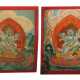 2 Initiationskarten des Vajrapana Nepal/Tibet, 2. Hälfte 19. Jh., Goua… - photo 1