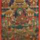 Thangka des Padmasambhava Nepal, 19./20. Jh., Gouache auf Leinen, im B… - photo 1 Thangka des Padmasambhava Nepal, 19./20. Jh., Gouache auf Leinen, im B… - photo 1