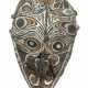 Sepik-Maske Papua-Neuguinea, Holzrahmen mit Rattan und Kunststoffgeweb… - фото 1