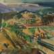 Maler des 20./21. Jh. ''Süddeutsche Landschaft'', Blick auf Felder mit… - photo 1