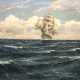 Kalckreuth, Patrick von (1898 Kiel-1970 Starnberg) "Segelschiff in voller Fahrt", Öl/Lw., sign. u.r., 71x100 cm, Rahmen (Deutscher Landschafts- und Marinemaler, der in Düsseldorf und Berlin tätig war.Er lebte u… - photo 1