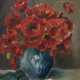 Schatz, F. "Mohn in Vase", Öl/ Mp., sign. u.r., 24x18 cm, Rahmen - photo 1 Schatz, F. "Mohn in Vase", Öl/ Mp., sign. u.r., 24x18 cm, Rahmen - photo 1