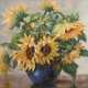 Bley, Ernst "Sonnenblumen in blauer Vase", Öl/SH., sign. u. dat. u.r. "Hamburg 1936", 50x69 cm, Rahmen - photo 1 Bley, Ernst "Sonnenblumen in blauer Vase", Öl/SH., sign. u. dat. u.r. "Hamburg 1936", 50x69 cm, Rahmen - photo 1