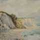 Voigt, Walter (1908-1984) "Steilküste auf Rügen", Mischtechnik/Papier, sign. u.r., 32x48,5 cm, ungerahmt - фото 1