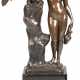 Keck, Hans (1875-1941) "Hebe, die griechische Göttin der Jugend und der Adler des Zeus", braun patiniert, signiert "H. Keck", H. 24 cm, auf schwarzem Granitsock, Ges.-H. 34 cm - photo 1 Keck, Hans (1875-1941) "Hebe, die griechische Göttin der Jugend und der Adler des Zeus", braun patiniert, signiert "H. Keck", H. 24 cm, auf schwarzem Granitsock, Ges.-H. 34 cm - photo 1