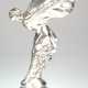 Figur "Spirit of Ecstasy", Nachbildung der berühmten Kühlerfigur der Marke Rolls-Royce, wird auch "Emily" genannt, silberfarbener Metallguß (Bronze?), auf runder Marmorplinthe, Ges.-H. 34 cm - photo 1 Figur "Spirit of Ecstasy", Nachbildung der berühmten Kühlerfigur der Marke Rolls-Royce, wird auch "Emily" genannt, silberfarbener Metallguß (Bronze?), auf runder Marmorplinthe, Ges.-H. 34 cm - photo 1
