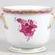 Blumenübertopf, Herend, Apponyi Purpur, mit Golddekor, H. 9,5 cm, Innen-Dm. 10,5 cm - Foto 1