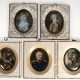 5 Miniaturen mit Porträts, Öl/Platte, oval im rechteckigen Rahmen (z.T. mit Gebrauchspuren) ges. 2x 13,2x11 cm und 3x 14,3x12,5 cm - photo 1 5 Miniaturen mit Porträts, Öl/Platte, oval im rechteckigen Rahmen (z.T. mit Gebrauchspuren) ges. 2x 13,2x11 cm und 3x 14,3x12,5 cm - photo 1