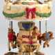 Spieluhr "Pferdekarussell", Keramik, Pferde aus Kunststoff, farbig gefasst, mit Weihnachtsmelodie "Stille Nacht", funktionstüchtig, H. 24 cm, Dm. 14 cm - photo 1 Spieluhr "Pferdekarussell", Keramik, Pferde aus Kunststoff, farbig gefasst, mit Weihnachtsmelodie "Stille Nacht", funktionstüchtig, H. 24 cm, Dm. 14 cm - photo 1