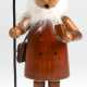 Räuchermännchen, Erzgebirge, Holz geschnitzt, H. 19,5 cm - Foto 1
