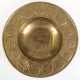 Schale, Messing vergoldet, im Rand 15 eingelassene Münzen, H. 3,5 cm, Dm. 21 cm - photo 1 Schale, Messing vergoldet, im Rand 15 eingelassene Münzen, H. 3,5 cm, Dm. 21 cm - photo 1