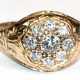 Ring um ca. 1900, 585er GG, ca. 4,9 g, Brillanten ca. 0,75 ct., Innendurchmesser 17,5 mm, RG 55 - photo 1