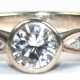 Brillant-Ring, 750er WG, besetzt mit 7 Brillanten von zus. 0,6 ct., Ges.-Gew. 2,55 g, RG 50 - фото 1 Brillant-Ring, 750er WG, besetzt mit 7 Brillanten von zus. 0,6 ct., Ges.-Gew. 2,55 g, RG 50 - фото 1