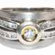 Brillant-Ring, 585er WG/GG, besetzt mit 25 Brillanten von zus. ca. 0,26 ct., Ges.-Gew.. 10,2 g, RG 52 - Foto 1