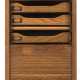 Rolladenschrank, um 1930, Eiche, 9 Schubladen, 110x46x43 cm - Foto 1 Rolladenschrank, um 1930, Eiche, 9 Schubladen, 110x46x43 cm - Foto 1