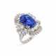 SAPPHIRE AND DIAMOND RING - photo 1