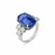 SAPPHIRE AND DIAMOND RING - Foto 1 SAPPHIRE AND DIAMOND RING - Foto 1