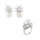 VAN CLEEF & ARPELS CULTURED PEARL AND DIAMOND EARRINGS, WITH AN ASSOCIATED RING - photo 1