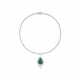 EMERALD AND DIAMOND NECKLACE - photo 1