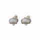 SEAMAN SCHEPPS, PATRICIA SCHEPPS VAIL TURBO SHELL AND CULTURED PEARL EARRINGS - Foto 1