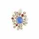 MULTI-GEM & DIAMOND BROOCH - photo 1