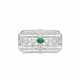 EMERALD AND DIAMOND BROOCH/PENDANT - photo 1