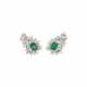 NARDI EMERALD AND DIAMOND EARRINGS - photo 1 NARDI EMERALD AND DIAMOND EARRINGS - photo 1