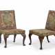 A PAIR OF GEORGE II MAHOGANY AND NEEDLEWORK SIDE CHAIRS - photo 1