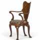 A GEORGE I WALNUT AND BURR WALNUT ARMCHAIR - фото 1