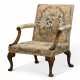A GEORGE II WALNUT AND NEEDLEWORK LIBRARY ARMCHAIR - Foto 1