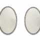 A PAIR OF IRISH CLEAR GLASS OVAL MIRRORS - Foto 1