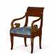A RUSSIAN PARCEL-GILT MAHOGANY ARMCHAIR - Foto 1 A RUSSIAN PARCEL-GILT MAHOGANY ARMCHAIR - Foto 1