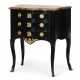 A LATE LOUIS XV ORMOLU-MOUNTED EBONIZED FRUITWOOD COMMODE - photo 1