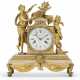 A LOUIS XVI ORMOLU AND WHITE MARBLE MANTEL CLOCK - photo 1
