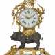 A FRENCH ORMOLU AND PATINATED BRONZE MANTEL CLOCK - photo 1 A FRENCH ORMOLU AND PATINATED BRONZE MANTEL CLOCK - photo 1