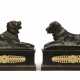A PAIR OF LOUIS-PHILIPPE ORMOLU-MOUNTED PATINATED BRONZE CHENETS - фото 1 A PAIR OF LOUIS-PHILIPPE ORMOLU-MOUNTED PATINATED BRONZE CHENETS - фото 1