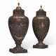 A PAIR OF SWEDISH ORMOLU-MOUNTED PORPHYRY ('LOKA RISBERGS') URNS - photo 1
