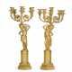A PAIR OF CHARLES X ORMOLU SIX-BRANCH CANDELABRA - фото 1