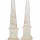 A PAIR OF LARGE ROCK CRYSTAL OBELISKS - photo 1