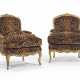 A PAIR OF LOUIS XV GILTWOOD BERGERES - photo 1 A PAIR OF LOUIS XV GILTWOOD BERGERES - photo 1