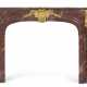 A FRENCH ORMOLU-MOUNTED ROUGE GRIOTTE MARBLE FIRE-SURROUND - фото 1