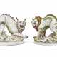TWO VERY LARGE VOLKSTEDT PORCELAIN MODELS OF BEASTS - photo 1