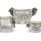 AN ITALIAN SILVER CENTERPIECE BOWL AND TWO SIMILAR VASES - фото 1 AN ITALIAN SILVER CENTERPIECE BOWL AND TWO SIMILAR VASES - фото 1