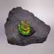 A LARGE IRIDESCENT AMMONITE - photo 1